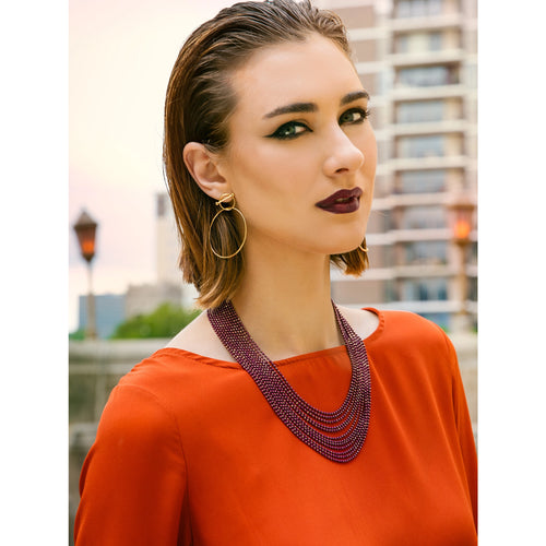 Berry Diamond Cut Ball Chain Necklace