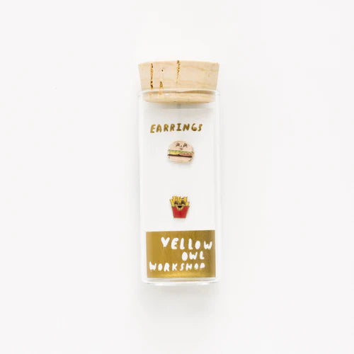 Burger & Fries Earring