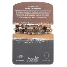 Load image into Gallery viewer, Stone Wrap Bracelet/Necklace - Tourmaline Hematite
