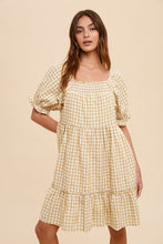 Load image into Gallery viewer, Sun Gingham Smocked Dress
