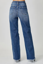 Load image into Gallery viewer, High Rise Ripped Wide Leg Jeans
