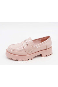 Blush Patent Leather Chunky Loafer