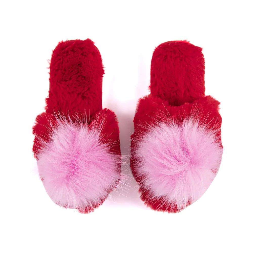 Amor Slippers Red