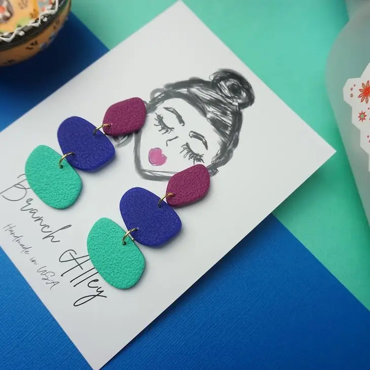 Casita Earrings Cool Tones