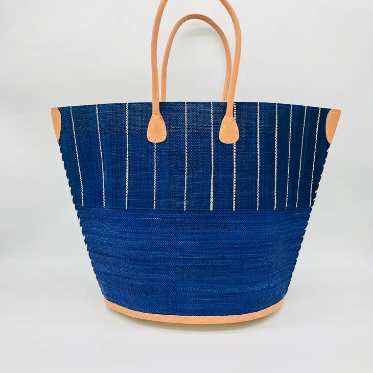Santa Cruz Pinstripe Large Tote Navy