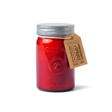 Load image into Gallery viewer, Paddywax Relish Jar 9.5oz Red Candle Pomegranate + Spruce
