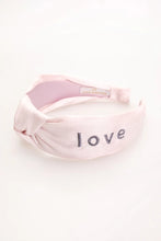 Load image into Gallery viewer, In A Word Silk Embroidered Headband Love
