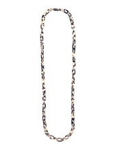 Load image into Gallery viewer, Black/Tan Tortoise Chain Necklace
