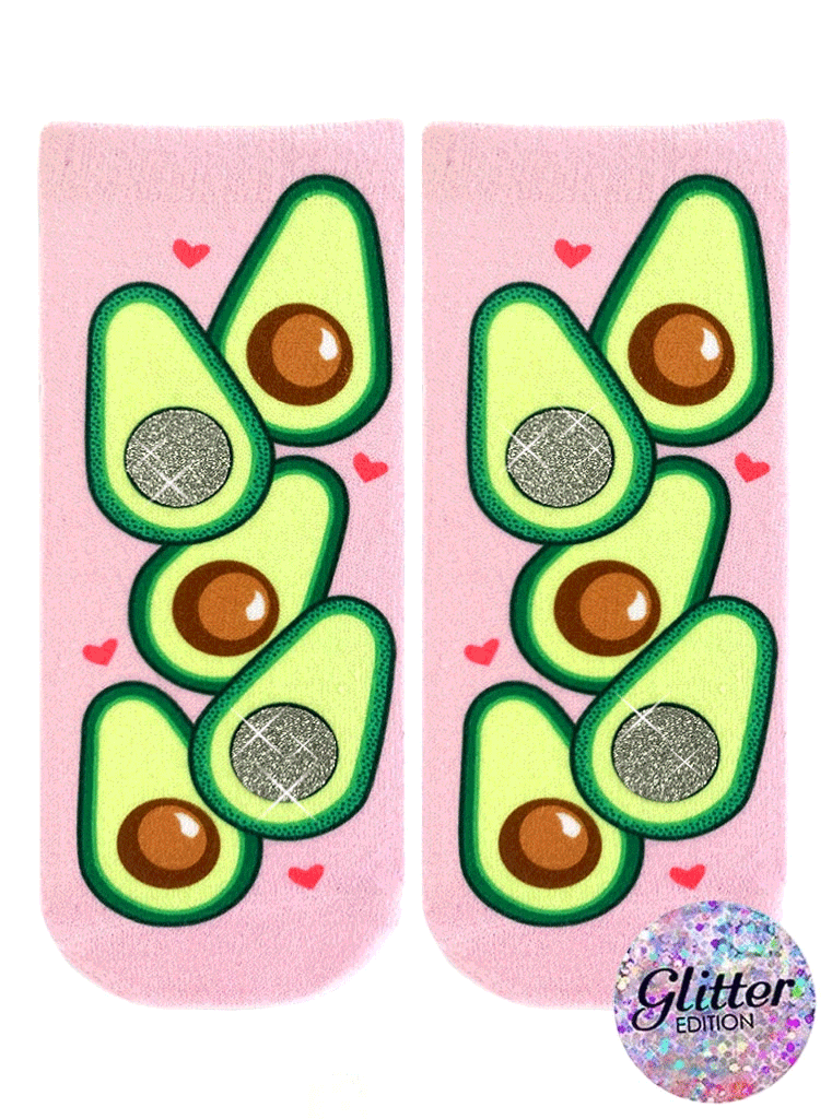 Avocado Sparkle Ankle Sock