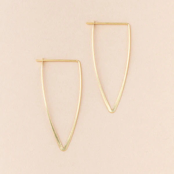 Refined Earring Galaxy Triangle/Gold Vermeil