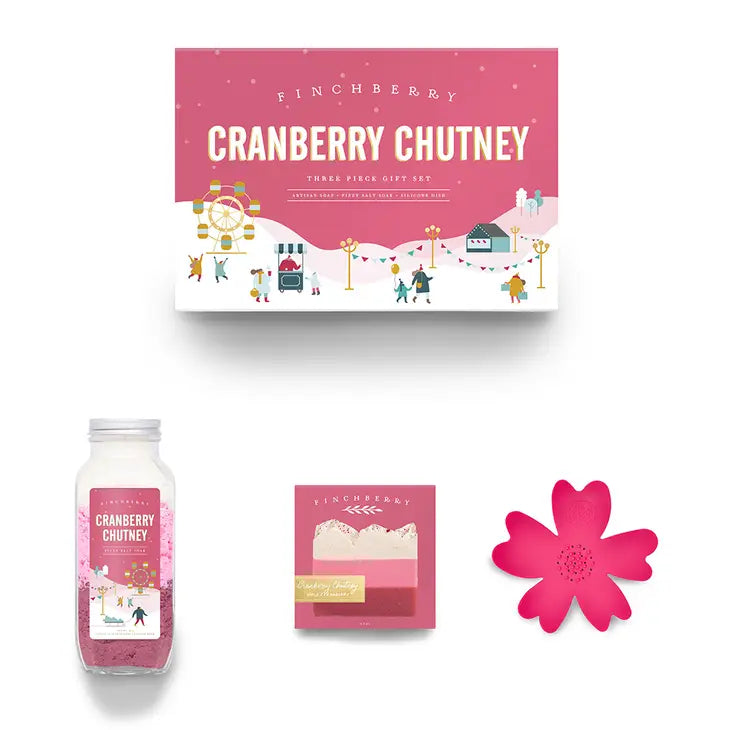 FinchBerry Cranberry Chutney Holiday Gift Set