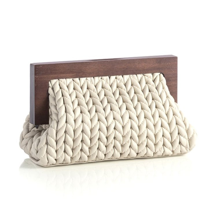 Aster Clutch Ivory