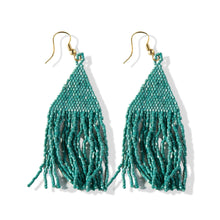 Load image into Gallery viewer, Teal Luxe Petite Fringe Earring
