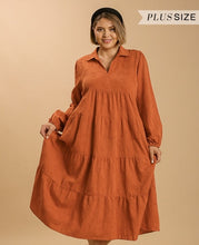 Load image into Gallery viewer, Burnt Orange Textured Maxi
